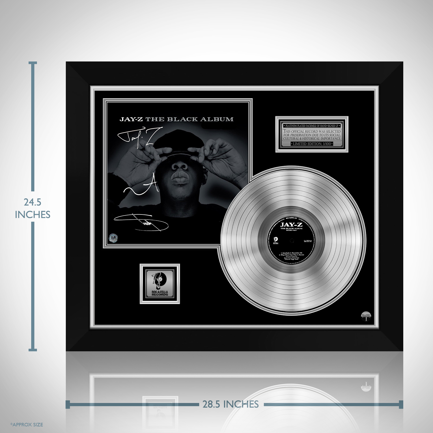 Jay-Z The Black Album Platinum LP Limited Signature Edition 